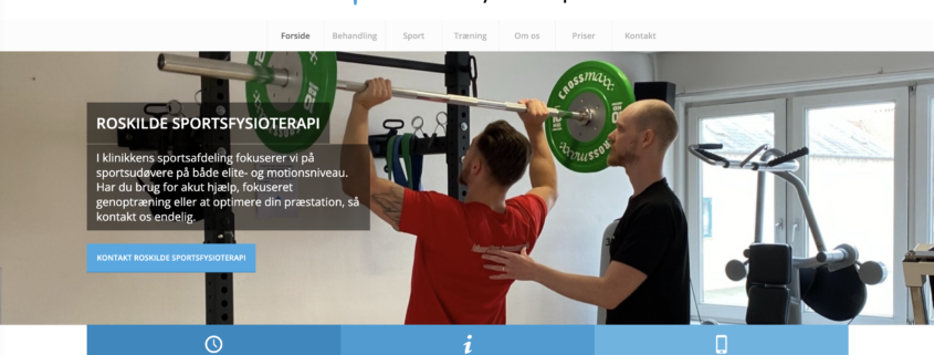 Wordpress webdesign og webudvikling roskilde-fysioterapi.dk