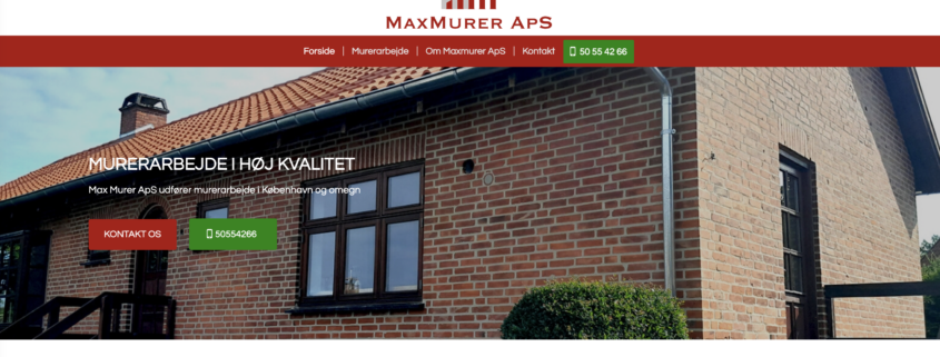 Wordpress webdesign og webudvikling maxmurer.dk